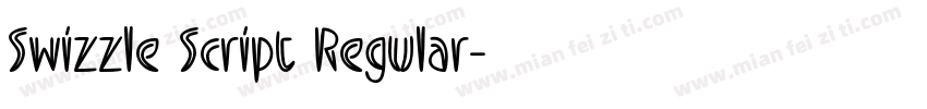 Swizzle Script Regular字体转换